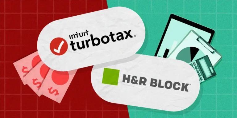 H&R Block and Turbotax graphic