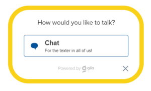 Let's Talk chat options